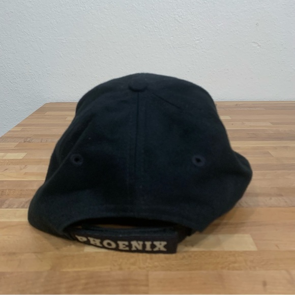 Vintage 90s Logo 7 NHL Hockey Phoenix Coyotes Adjustable Strap Back Hat Black - Picture 3 of 7